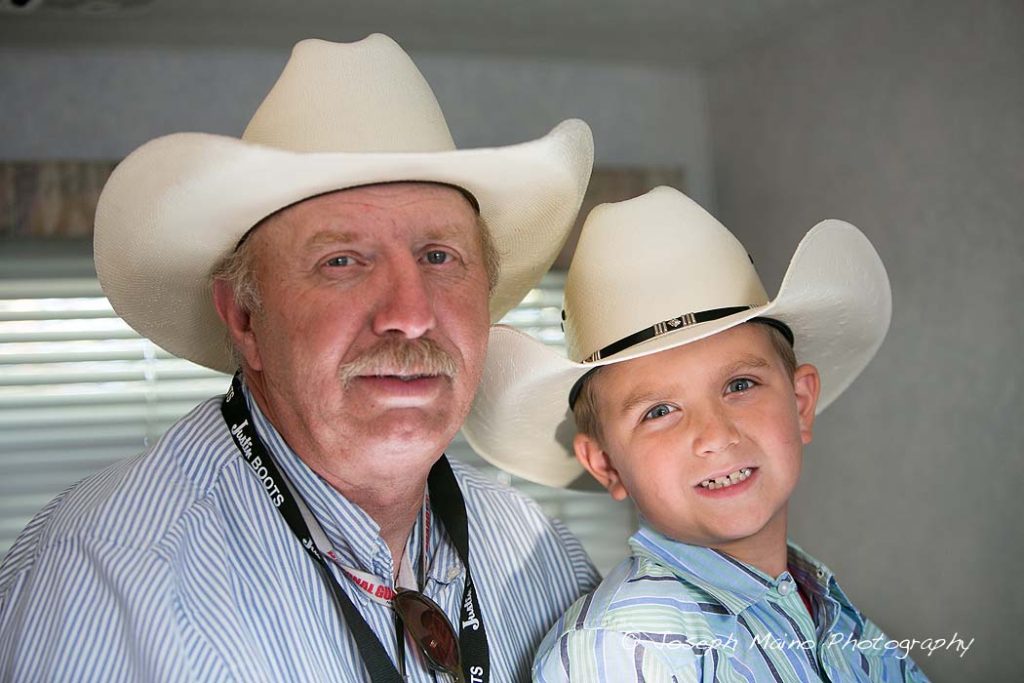 Hank Kelsey with seven year old his grand son Kenny